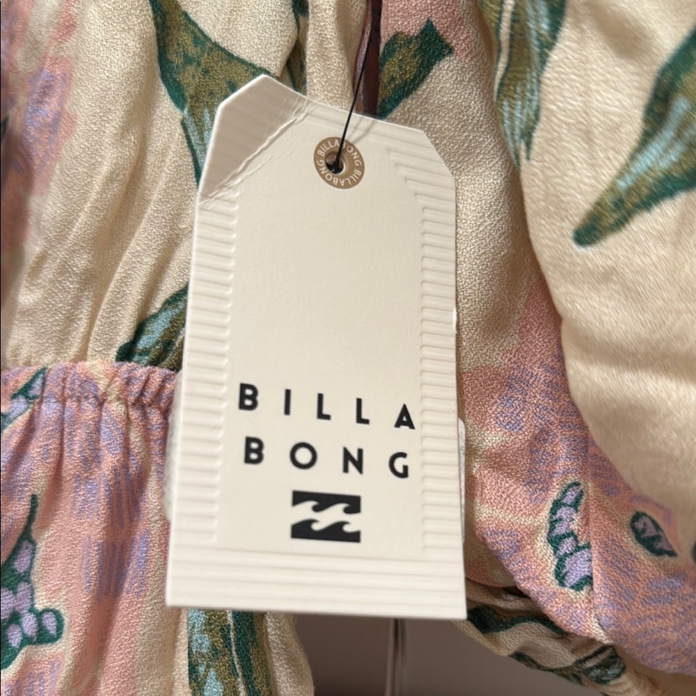 Billabong Night Fall Dress with Puff Sleeves - Picture 6 of 9